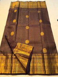 Maroon Premium Luxury Banarasi Silk Saree with Grand Antique Gold Zari Pallu