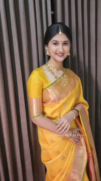 Premium Traditional Silk Saree with Rich Zari Weaving
