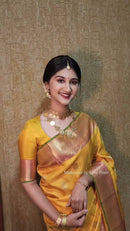 Premium Traditional Silk Saree with Rich Zari Weaving