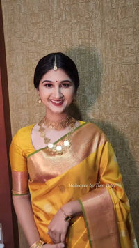 Premium Traditional Silk Saree with Rich Zari Weaving
